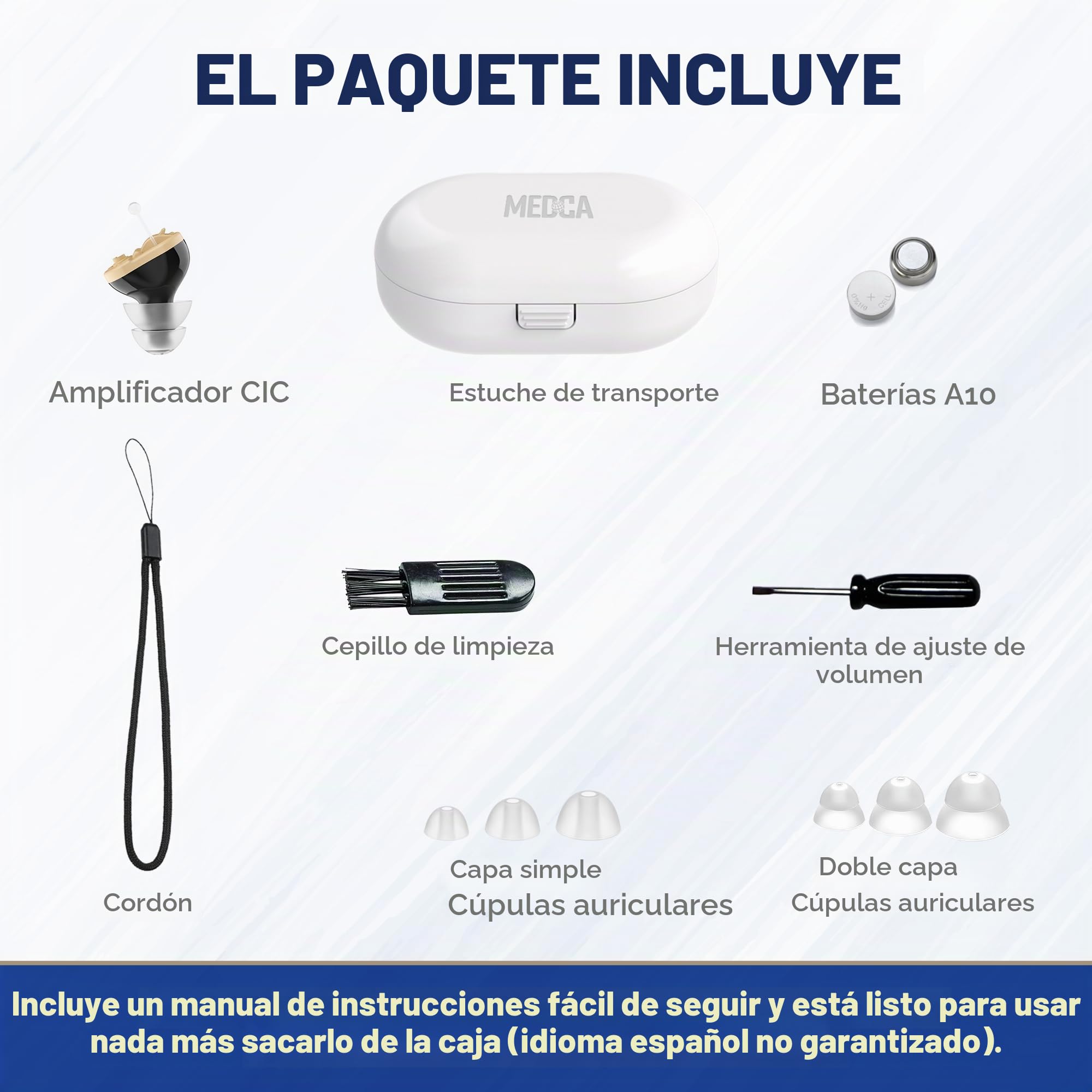 Premium (CIC) - Negro, oreja izquierda