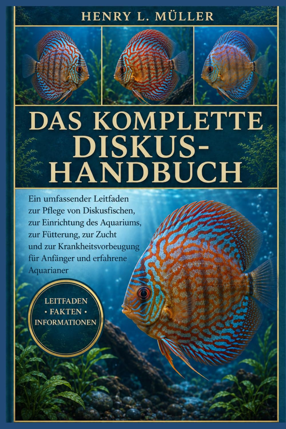 DAS KOMPLETTE DISKUS-HANDBUCH: Ein umfassender Leitfaden zur Pflege von Diskusfischen, zur Einrichtung des Aquariums, zur Fütterung, zur Zucht und zur ... für Anfänger und erfahrene Aquarianer
