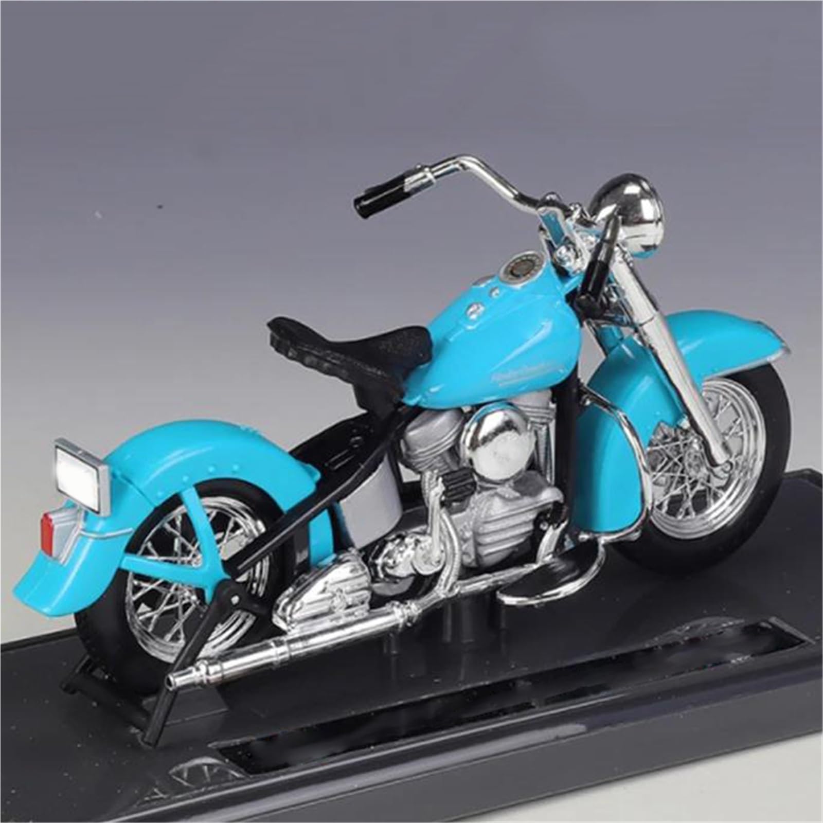 Modèle réduit de Moto Modèle De Moto en Alliage Moulé sous Pression, Jouet Métal, Idéal pour Cadeaux 1:18 pour Harley pour Davidson 74FL Et pour Hydra Glide(Turquesa)