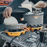 Jetboil Genesis Basecamp Camping & Overlanding - Sistema de cocina para estufa, color naranja