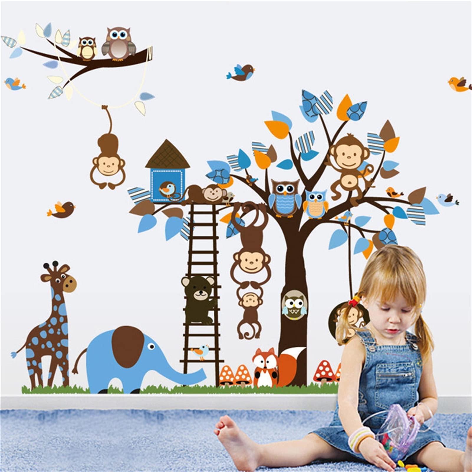 Pegatinas Pared/Papel Tapiz Pegatina de Pared Habitación for niños Kindergarten Decoración Mural Autoadhesivo Vinilo Bricolaje Fondo de Pantalla de la decoración Calcomanías de Pared