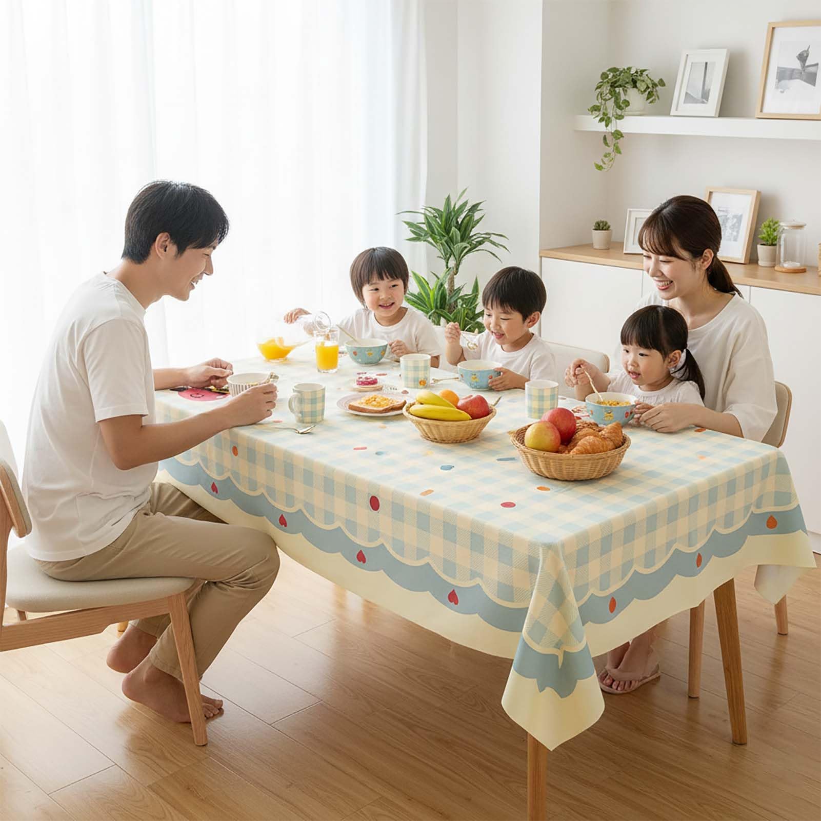 Mantel Impermeable Rectangular De PVC Lavable, Mantel Antimanchas Y Protector De Mesa para Cocina Comedor Terraza Jardín, Resistente Al Agua, Suave, Flexible Y Fácil De Limpiar