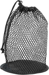 YELARXI Golf Ball Storage Bag Nylon Mesh Golf Pouch with Adjustable Drawstring Closure for Outdoor Sports Supplies