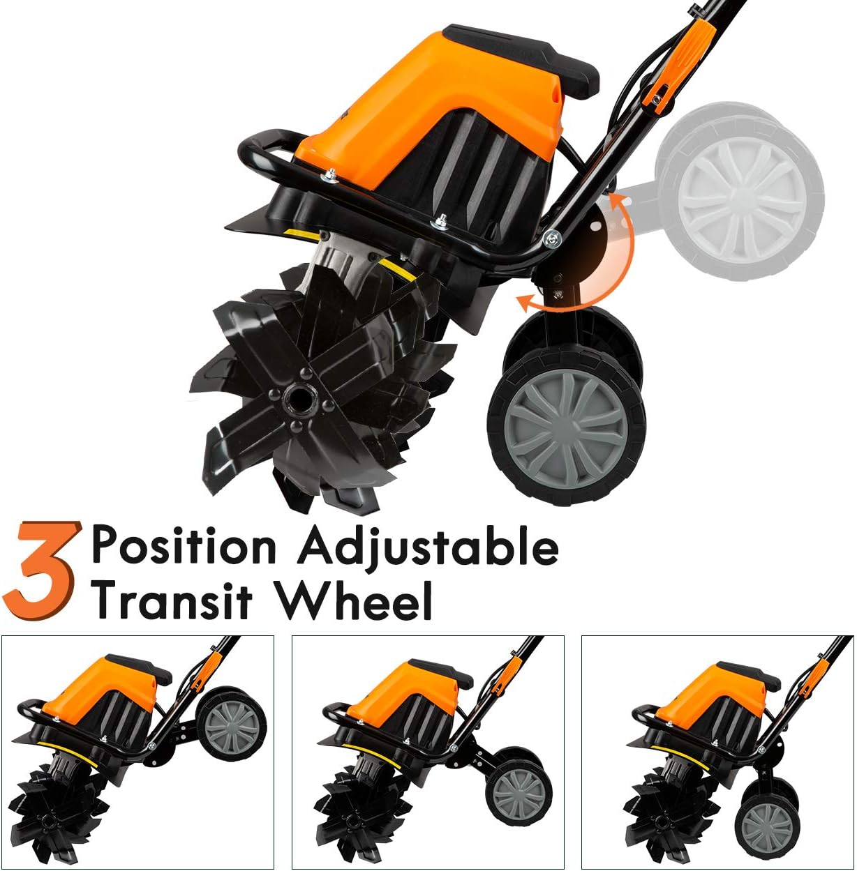 LawnMaster TE1016M Corded Electric Tiller 10-Amp 16-Inch : Patio, Lawn & Garden