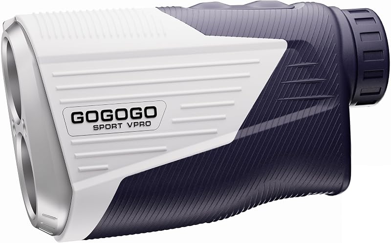 Gogogo Sport Vpro Magnetic Golf Rangefinder with Slope Switch, 2500 Yards | Rechargeable Range Finder Golfing with 500Y Flag-Lock & Vibration, Compact Disc Golf Range Finder with Vertical Distance