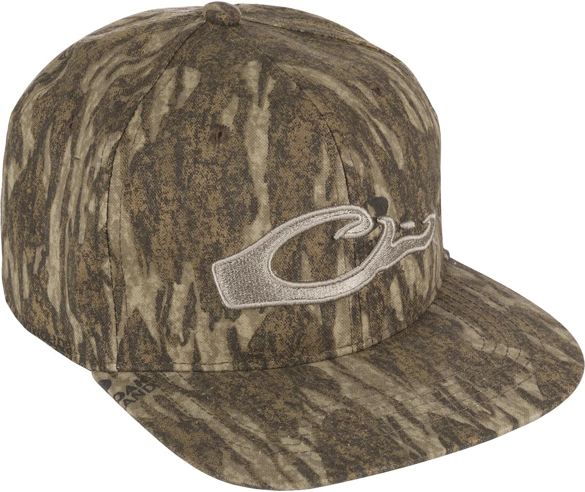 Drake Camo Flat Bill Logo Cap