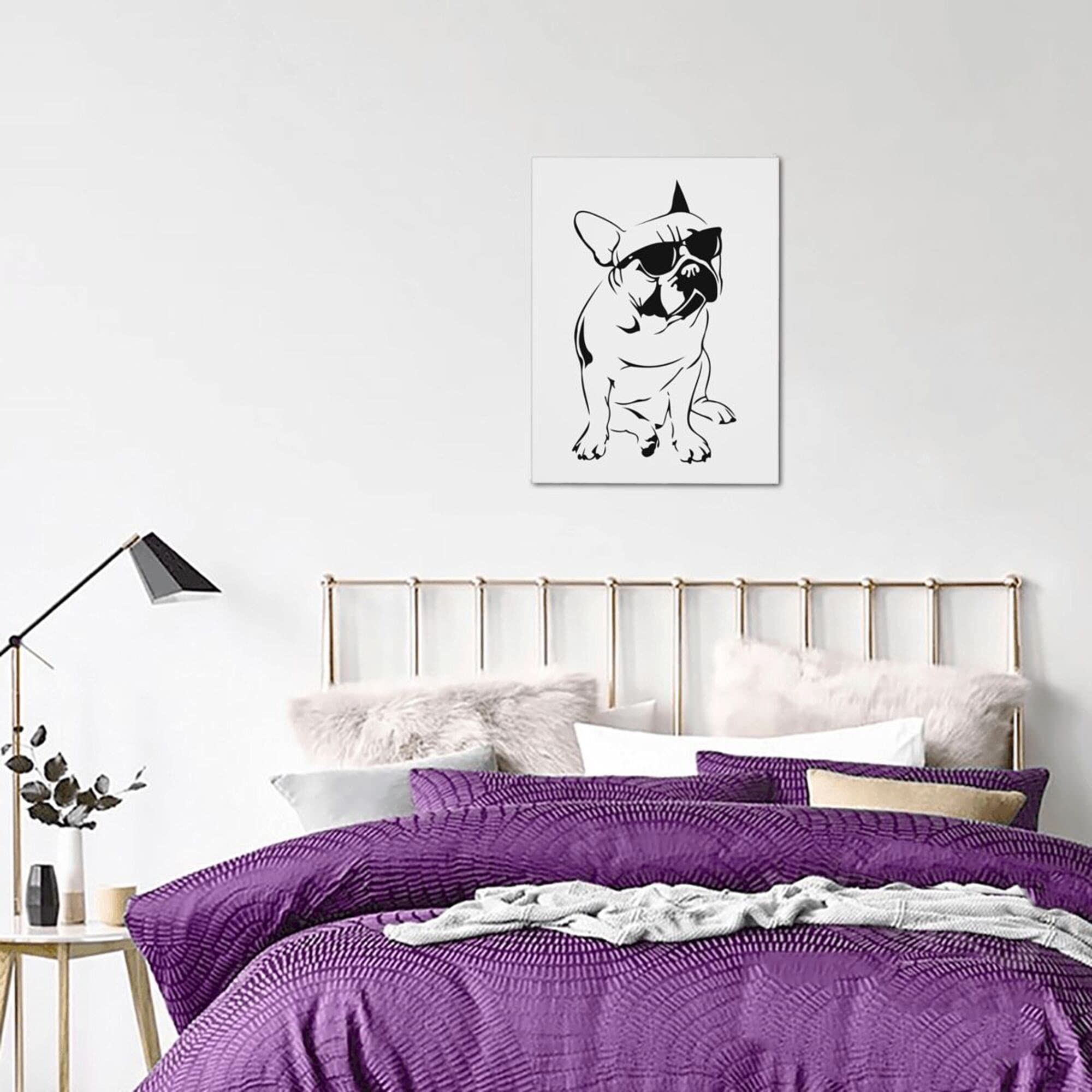 Amazon.co.jp: アートパネル フレンチブルドッグ 犬柄 アートフレーム