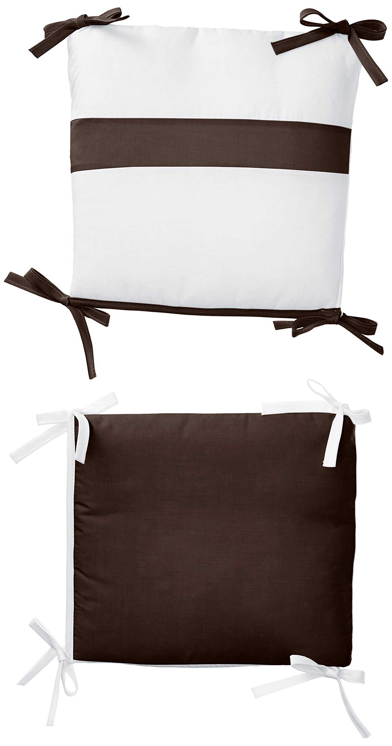 Bedding Junior Rocking Chair Cushion Pad Set for Child/Toddler Rocker, Chocolate Brown