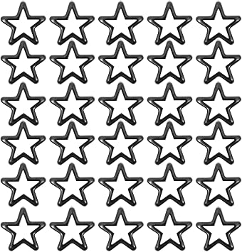 Operitacx 50 Pcs Five-Pointed Star Rivets 0.47 Inch Decorative Claw Nails for DIY Leathercraft Clothing Accessories Quick Installation for Bags Belts Sandals