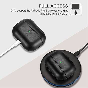 Amazon | AirPods Pro 2 用 ケース 本革(2022年9月発売専用)落下
