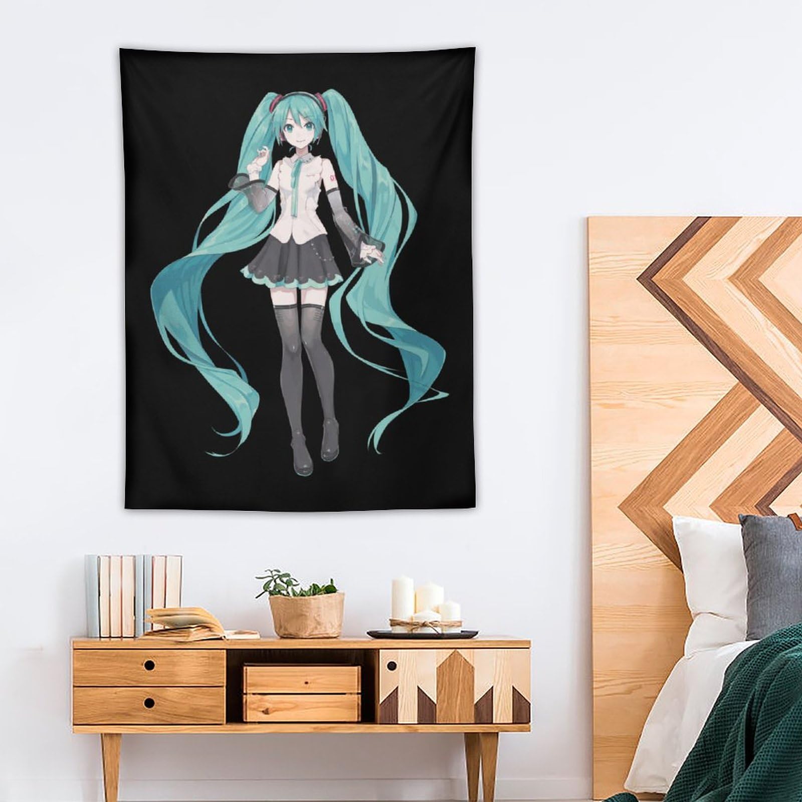 初音ミク 3Dポスター(水着、額縁入り)２枚セット+旗(壁掛けタペストリー)１枚 初音ミク 3Dポスター(水着、額縁入り)2枚セット+旗(壁掛け