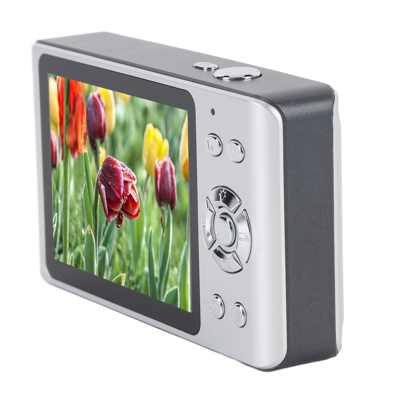Camera Digitale 4K con Zoom 18x da 64 MP, Punto Automatico e Fotocamera di Tiro, Fotocamera Compatta per Principianti (SILVER)