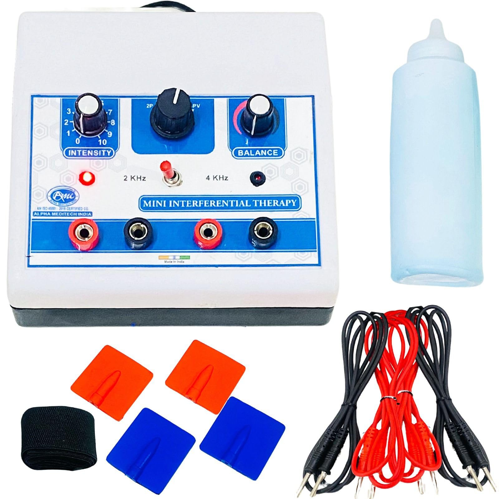 ALPHA MEDITECH INDIA Mini IFT Interferential Therapy Machine | Advanced Electrotherapy Device for Pain Relief & Muscle Stimulation | Compact & Easy-to-Use Physiotherapy Equipment