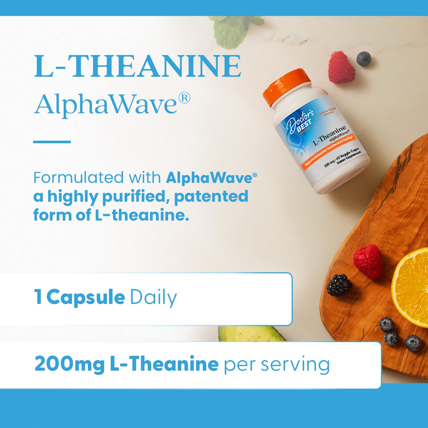 Doctor's Best L-Theanine AlphaWave - 60 vcaps