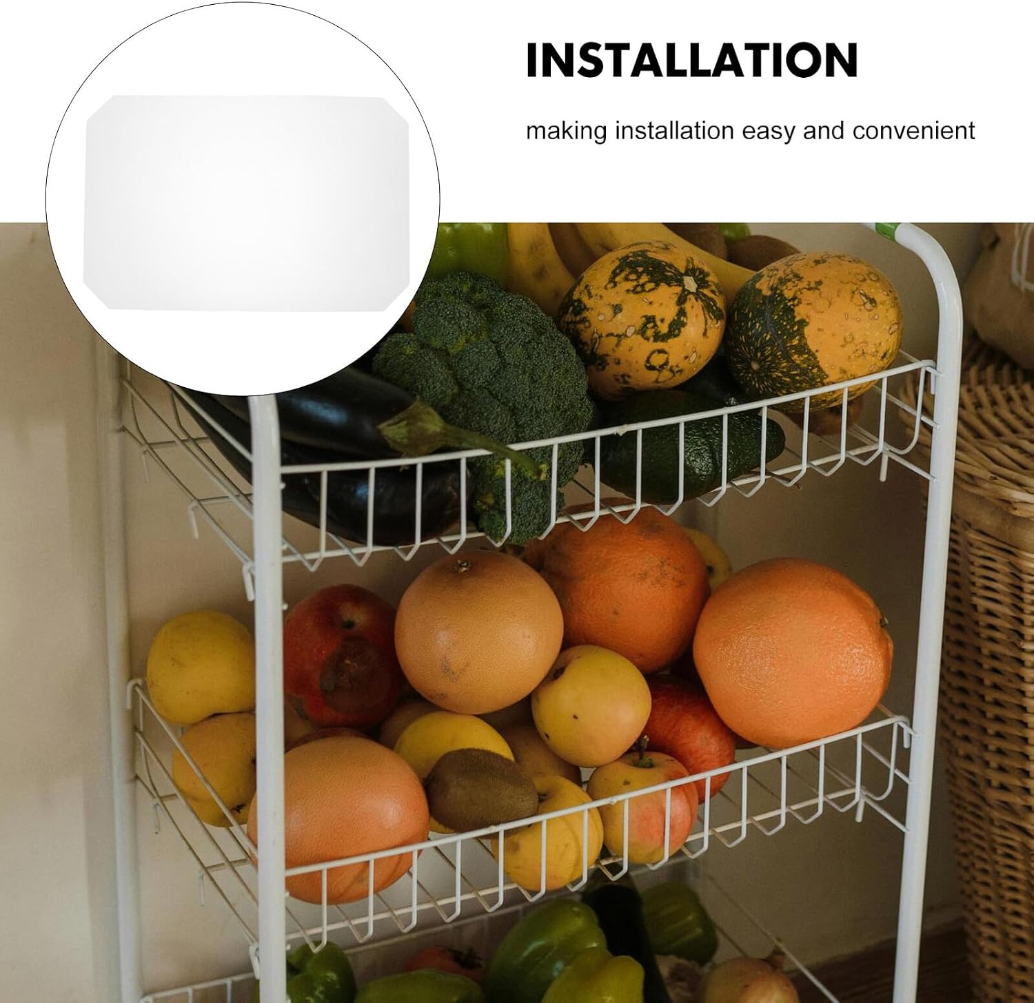 BESTYASH Wire Shelf Liners 30x45cm Pp Plastic Shelf Covers 4pcs Waterproof Non-Slip Kitchen Cabinet Drawer Organizers for Pantry and Closet Storage