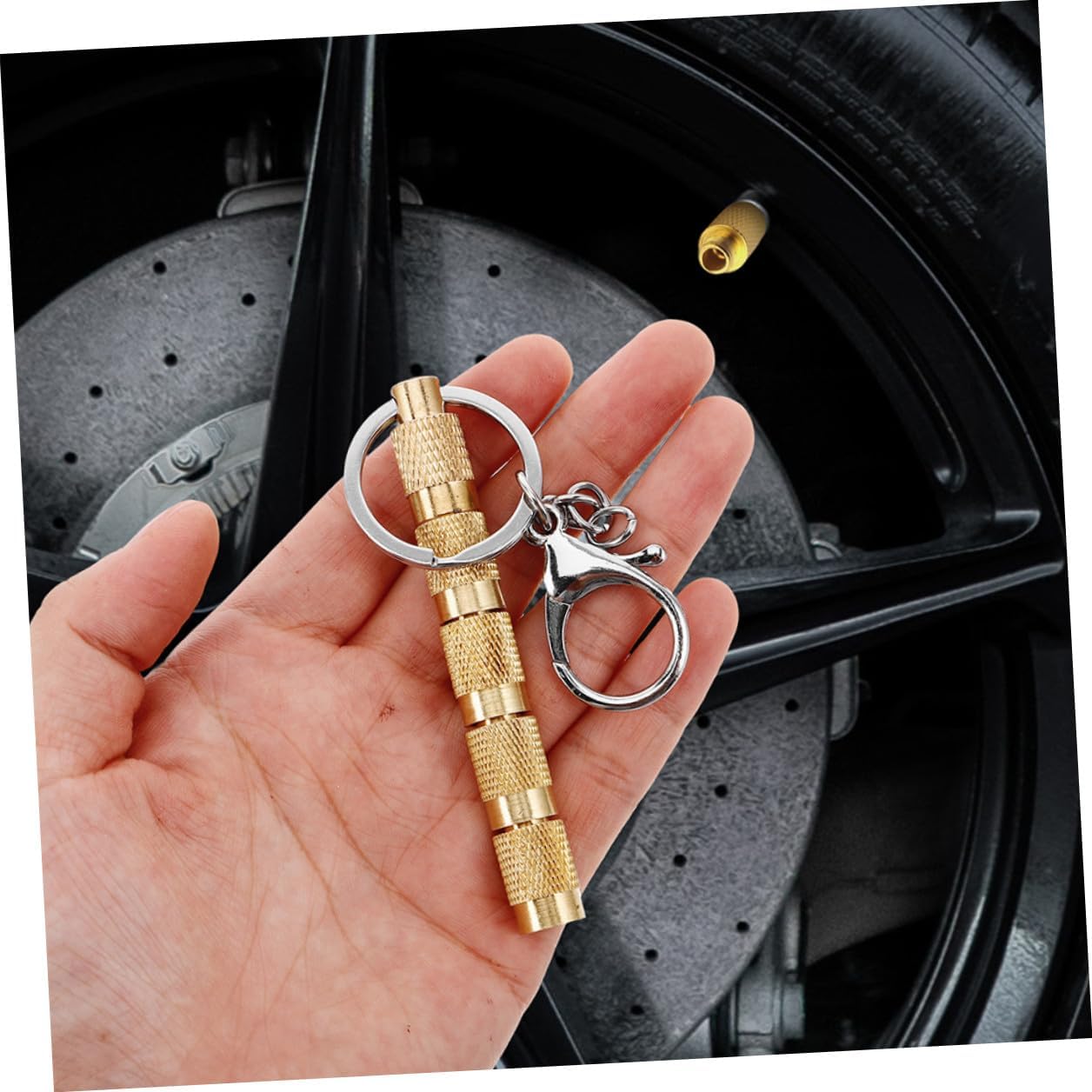 2pcs Automotive Tire Deflation Valve Tools 5-in-1 Copper Tire Pressure Release Deflators for Cars Trucks Off-Road Vehicles