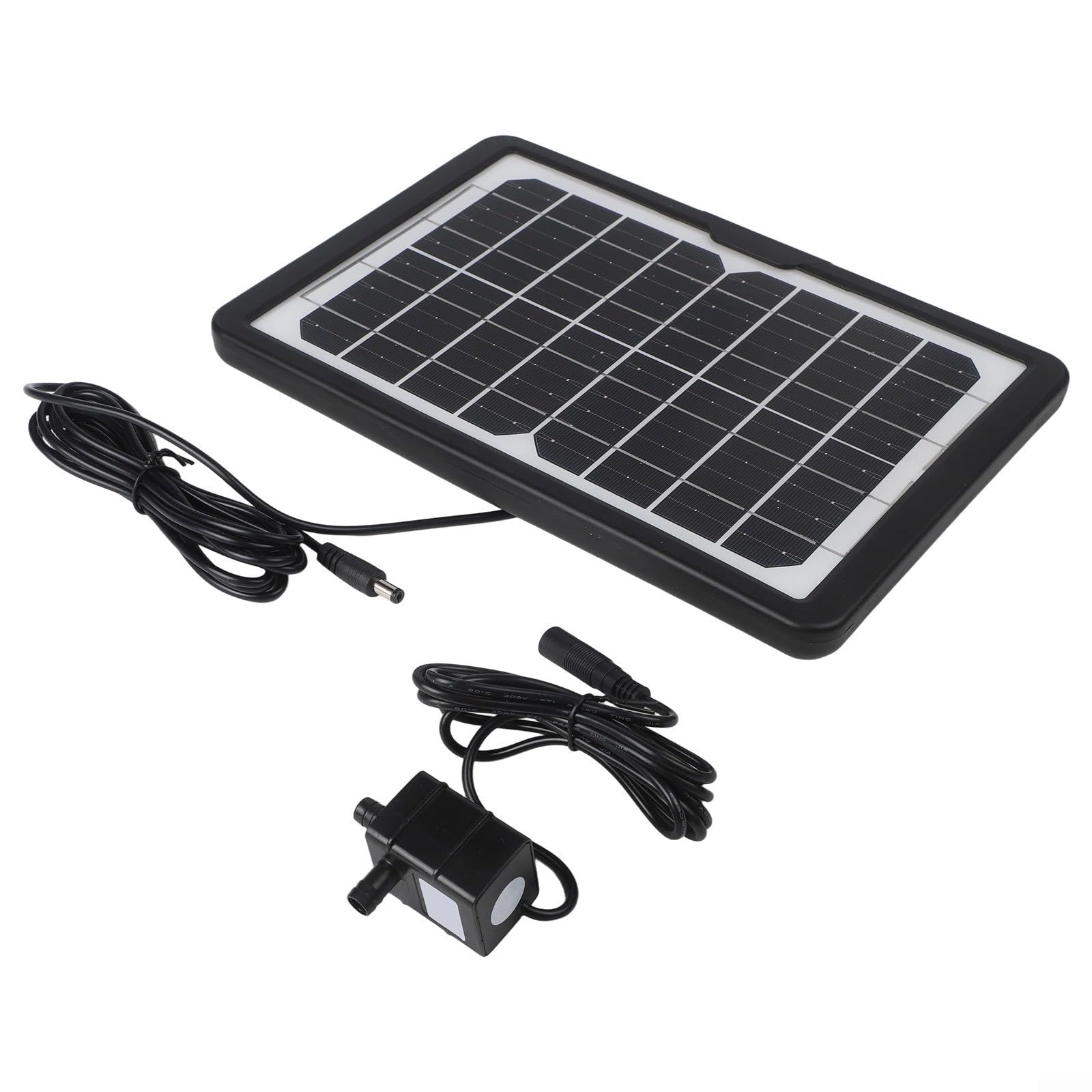 Solar Teichpumpe mit Filter,Solar Springbrunnen Pumpe Kit mit 1.5m Wasserleitung, 6W 9V Solarpanel Unterwasserpumpe für Teich Aquarium Sauerstoffzirkulation 2,5m Förderhöhe