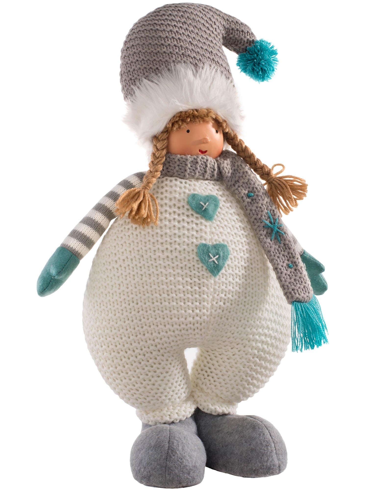 WeRChristmas Standing Christmas Girl Figurine, Multi-Colour, 44cm