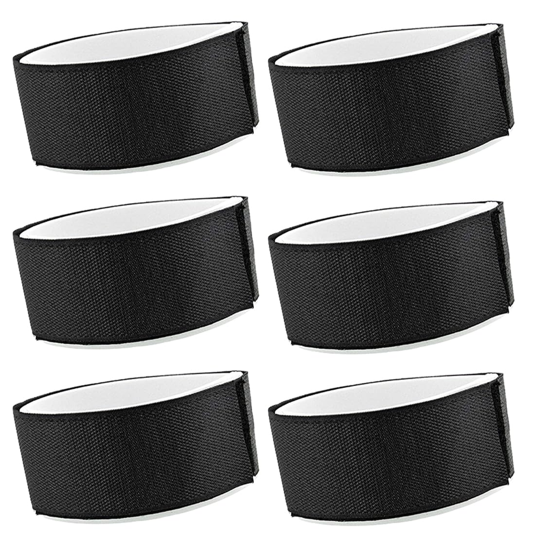 NHQ 6 Pièces Sangle de Ski,Dispositif Retenue Frein Ski,Attache Ski,Snowboard Binding Straps,Ski à Sangle de Transport Réglable,Bande de Fixation Nylon,pour Snowboard,L'alpinisme,en Plein Air