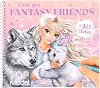 12072 TOPModel Iceworld Create Your Fantasy Friend Colouring Book 24 Pages to Create Imaginary Creatures, Sticker Sheet Included, Multicoloured