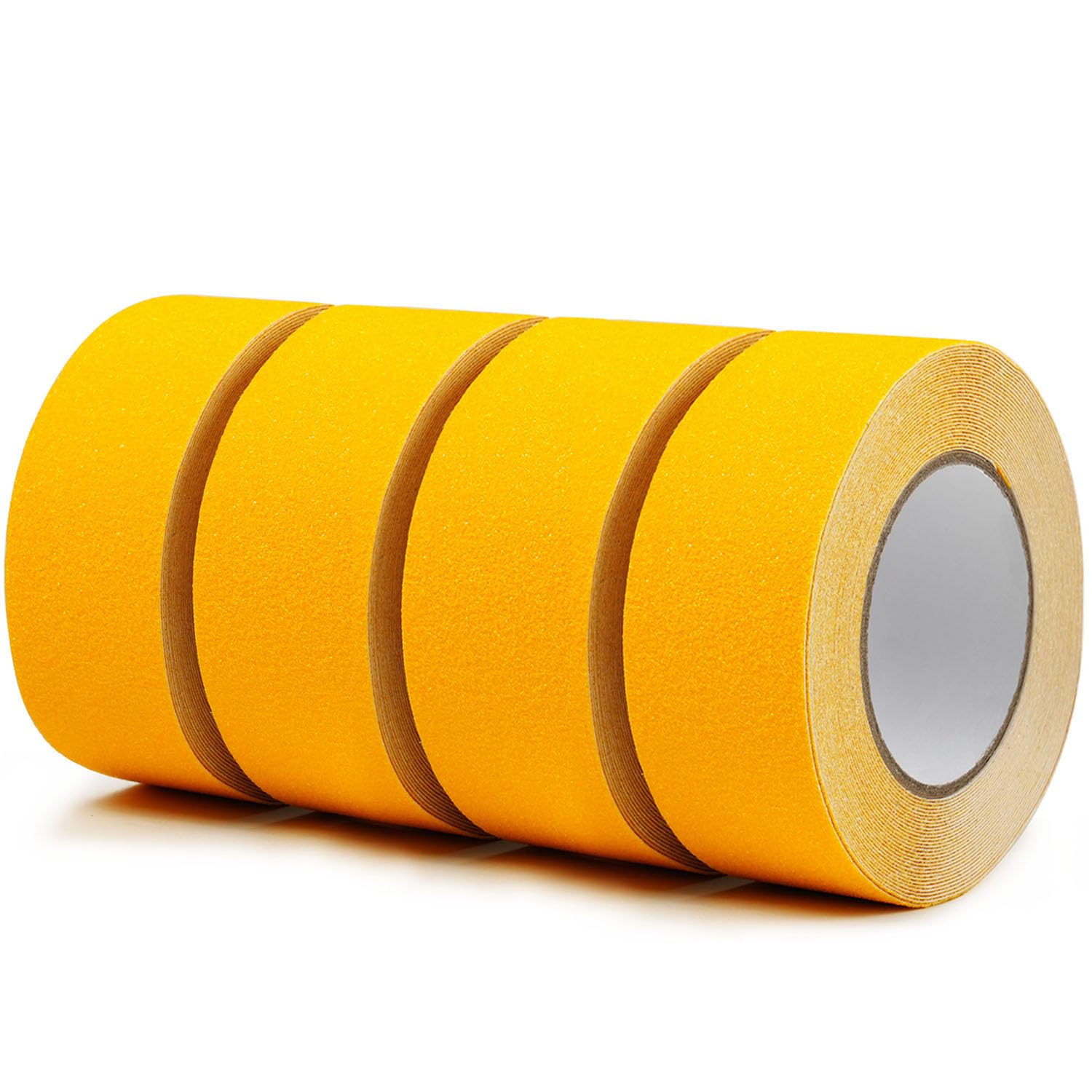 CHUANGSEED 4 Rolls Heavy Duty yellow Anti Slip Tape 50mm x 10m High Traction strong grip Tape Self Adhesive Safety Non Skid Traction Tread Warning Tape — image 1