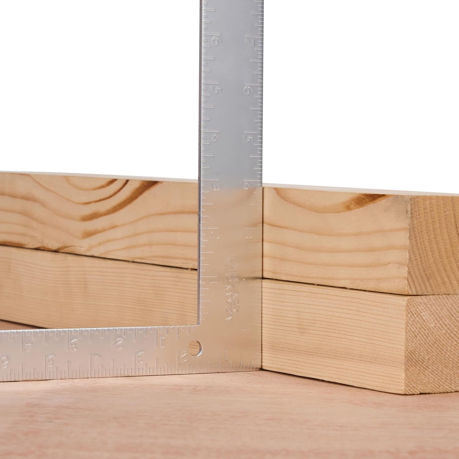 8"x12" Aluminum Framing Square - 1/8" Graduation for Carpentry & Construction