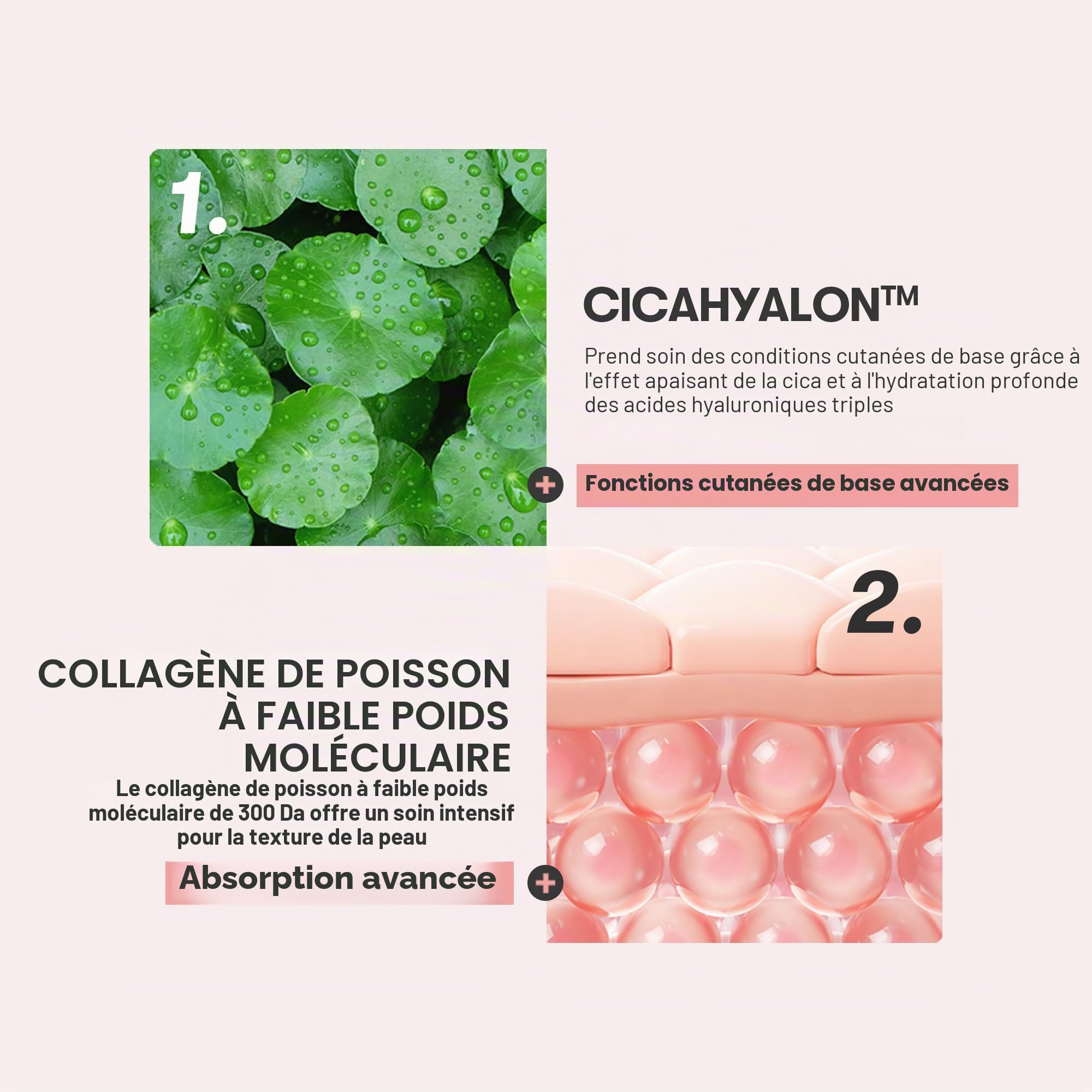 VT COSMETICS CICA Essence de collagène, complexe peptidique, 30 ml