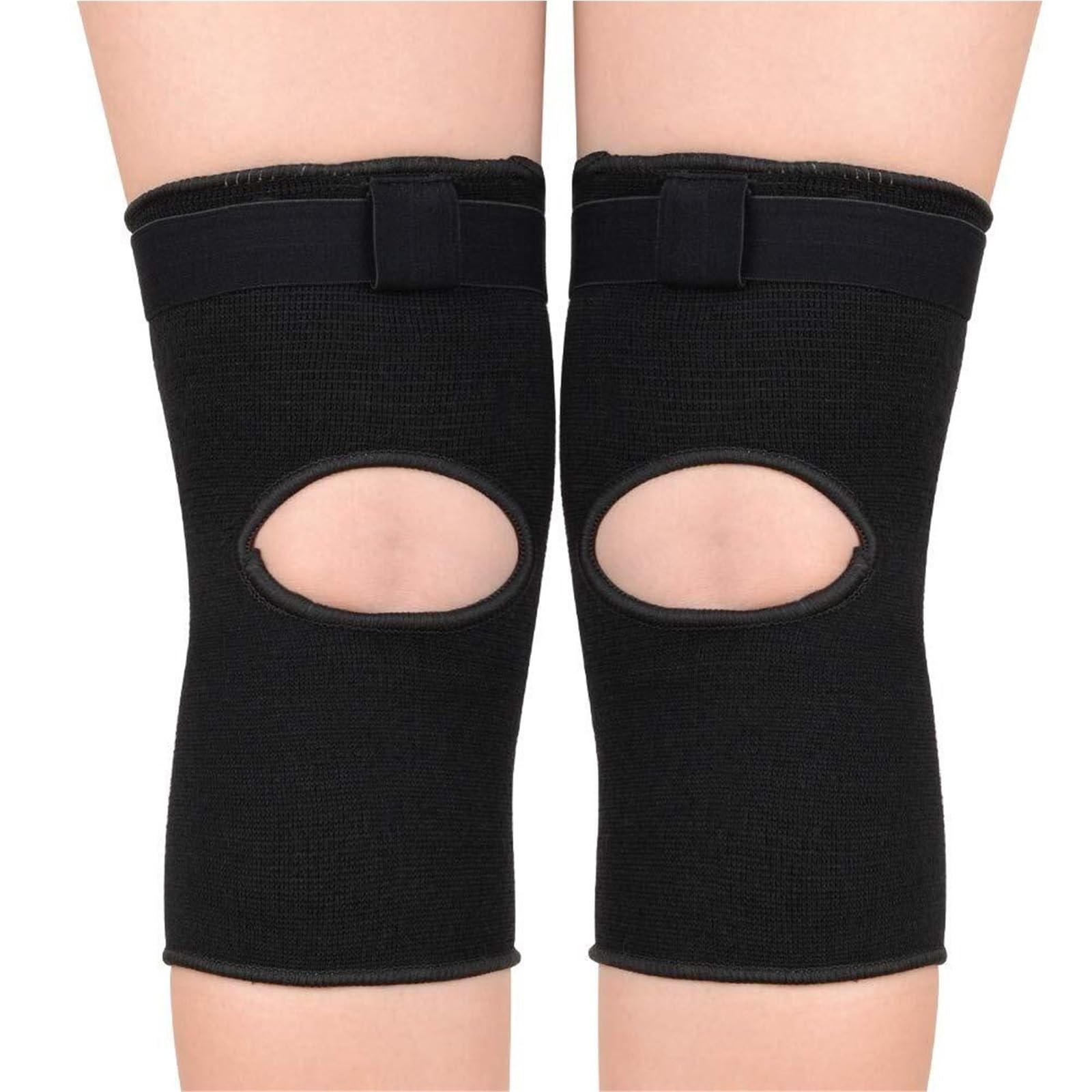 RUVOO Ginocchiere Palestra Ginocchiere con Spugna, Antiscivolo e anticollisione, Adatte for Il Ciclismo e la Corsa Ginocchiera Sportiva