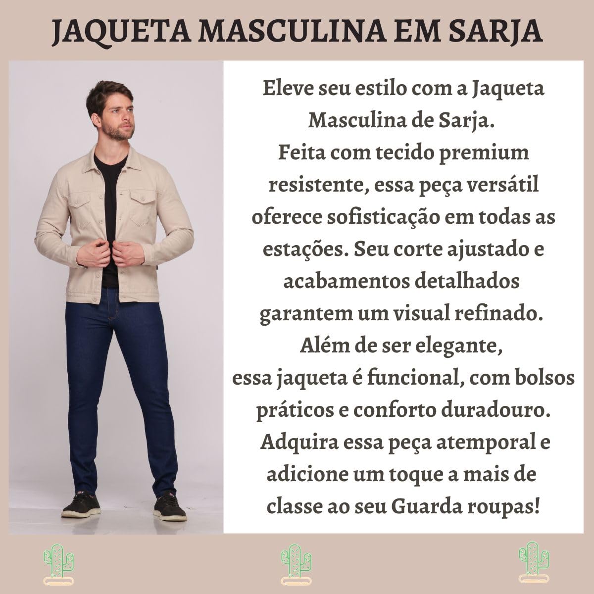 Casaco Jaqueta Masculina Premium Sarja Brim Elastano Slim Social Esporte Fino Elegante Moderna Com Bolso em promoção! Veja a oferta e mais achadinhos de Jaquetas & Casacos 8 Hoje é o melhor dia para comprar Casaco Jaqueta Masculina Premium Sarja Brim Elastano Slim Social Esporte Fino Elegante Moderna Com Bolso com aquele preço maroto! Promoção! Aproveite a oferta! 8