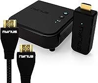 Vista 1 de Nyrius Aries Prime Transmisor y receptor de video inalámbrico HDMI para transmisión de video HD 1080p con cable HDMI adicional
