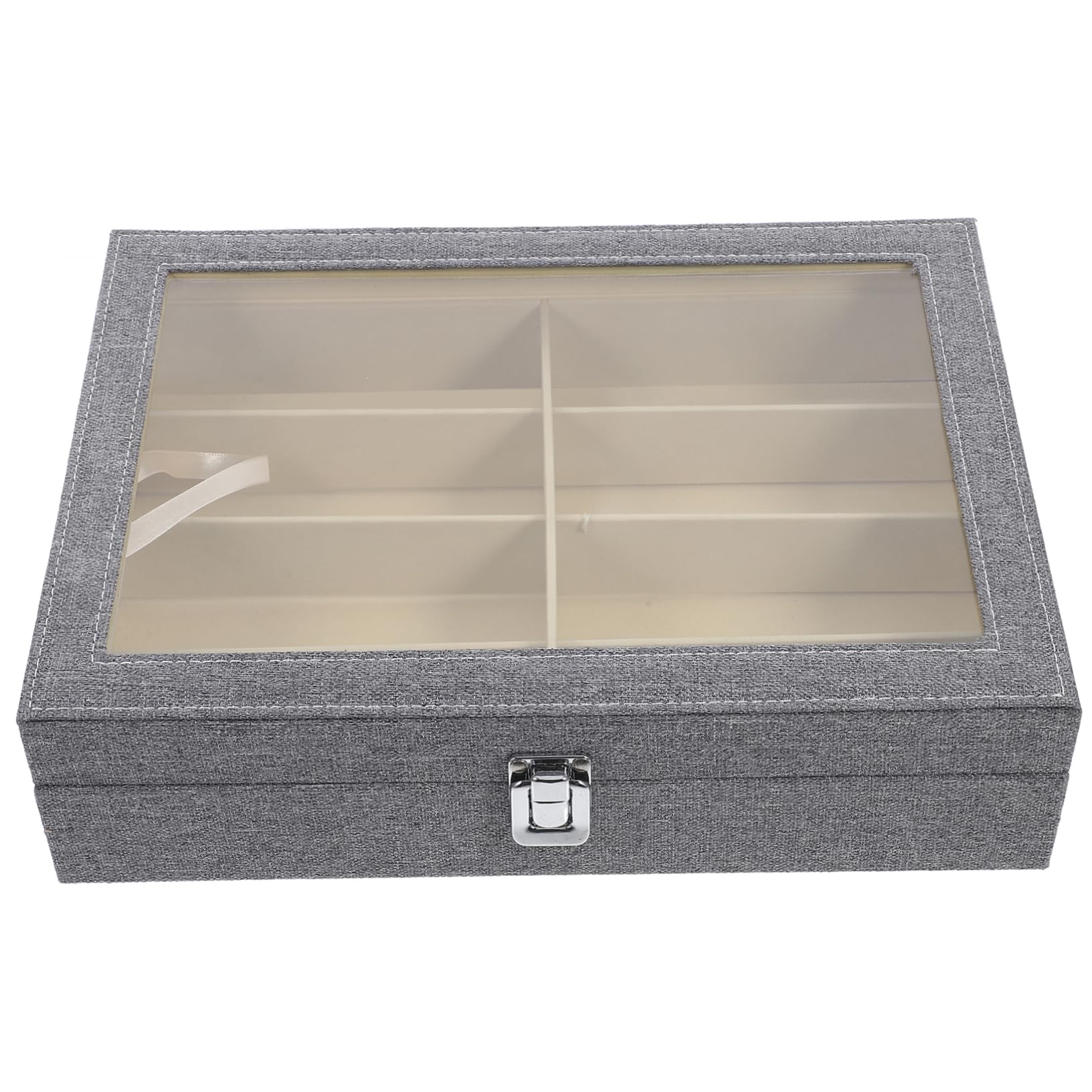 Caja para Guardar Gafas De Ranuras Organizador De Almacenamiento De Gafas Mostrador Transparente