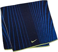 Nike Striped Jacquard Towel - Soft Absorbent Cotton for Gym, Sports & Beach