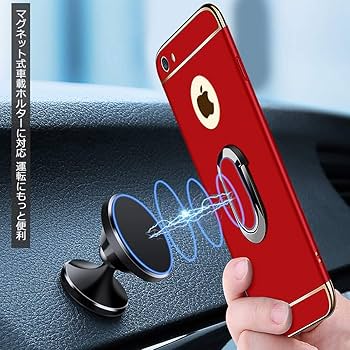 Amazon.co.jp: iPhone 13 用ケース リング付き クリア 耐衝撃