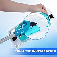 KEEPOW 6db Mikroszálas Felmosófej Leifheit Clean Twist M Ergo Micro Duo Felmosóhoz - Csempére, Parkettára, Laminált Padlóra 5