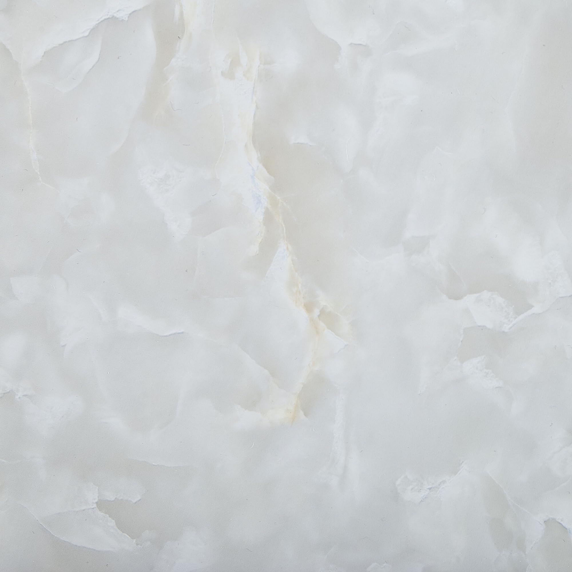 Beliani Desserte de Cuisine Ronde Effet Bois à Roulette Blanche et Dore Pratique pour Salle à Manger Glamour et Decoration