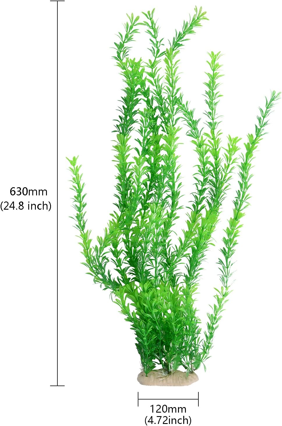 60 cm Saim Aquarium Plants Fish Tank Artificial Plants Aquarium Decoration for Fish Tank, Green - Image 3