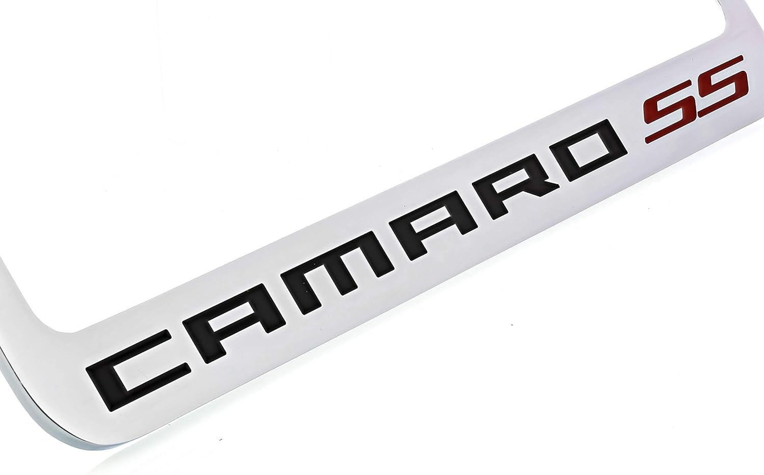 Chevrolet Camaro SS Chrome Plated Metal License Plate Frame Holder
