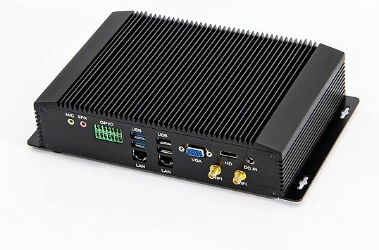 Mini Industry PC Desktop Computer 8th Gen Core i7 Processor 4 Cores 4K 4.00GHz Fanless HD VGA LAN GPIO LPT 4USB3.0 16GB RAM 256G SSD