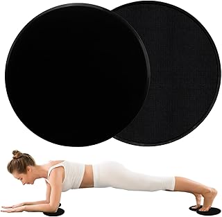 Azonee 2-Pack Core Sliders for Workout – Dual-Sided Gliding Discs for Full-Body Training