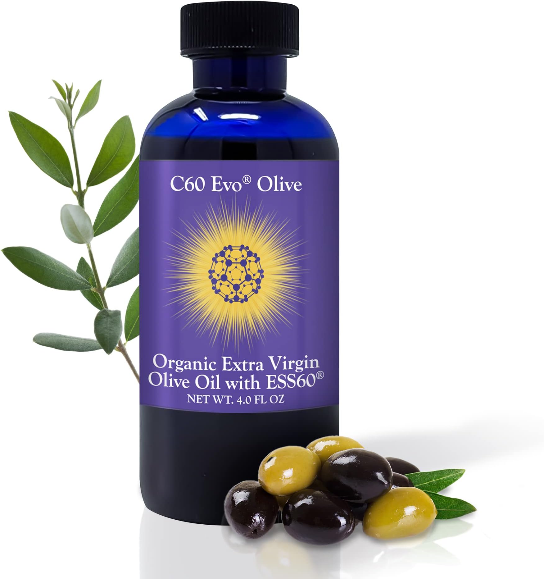 100% Pure C60/ESS60 in Organic Olive Oil