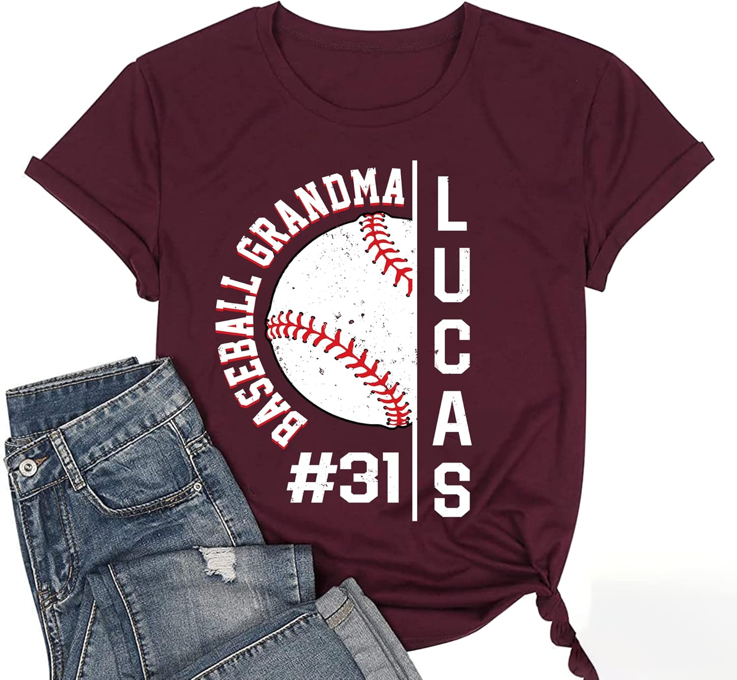 Personalized Mom Shirt - Baseball Mom Gifts for Women - Image 3