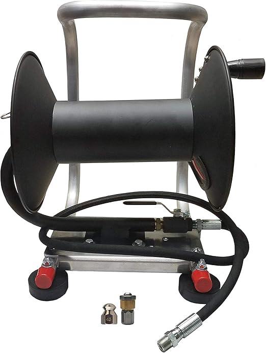 Ultimate Washer Sewer Jetter Hose Reel Kit for 150 FT of 1/4” Jetter
