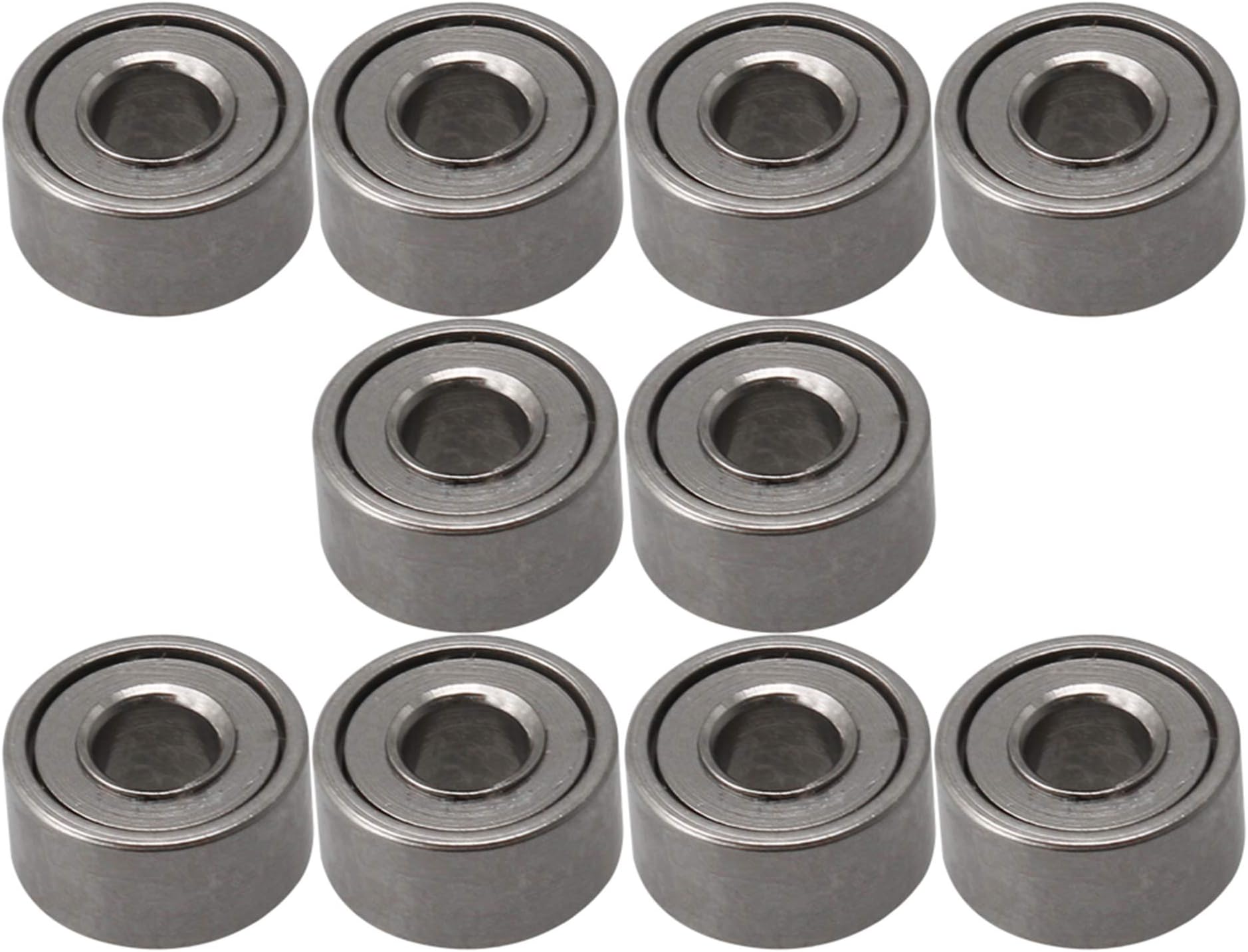 CNBTR 2x5x2.5mm Bearing Steel Mini Groove Ball Bearings Sliding Wheels DIY Industry MR52ZZ Pack of 10