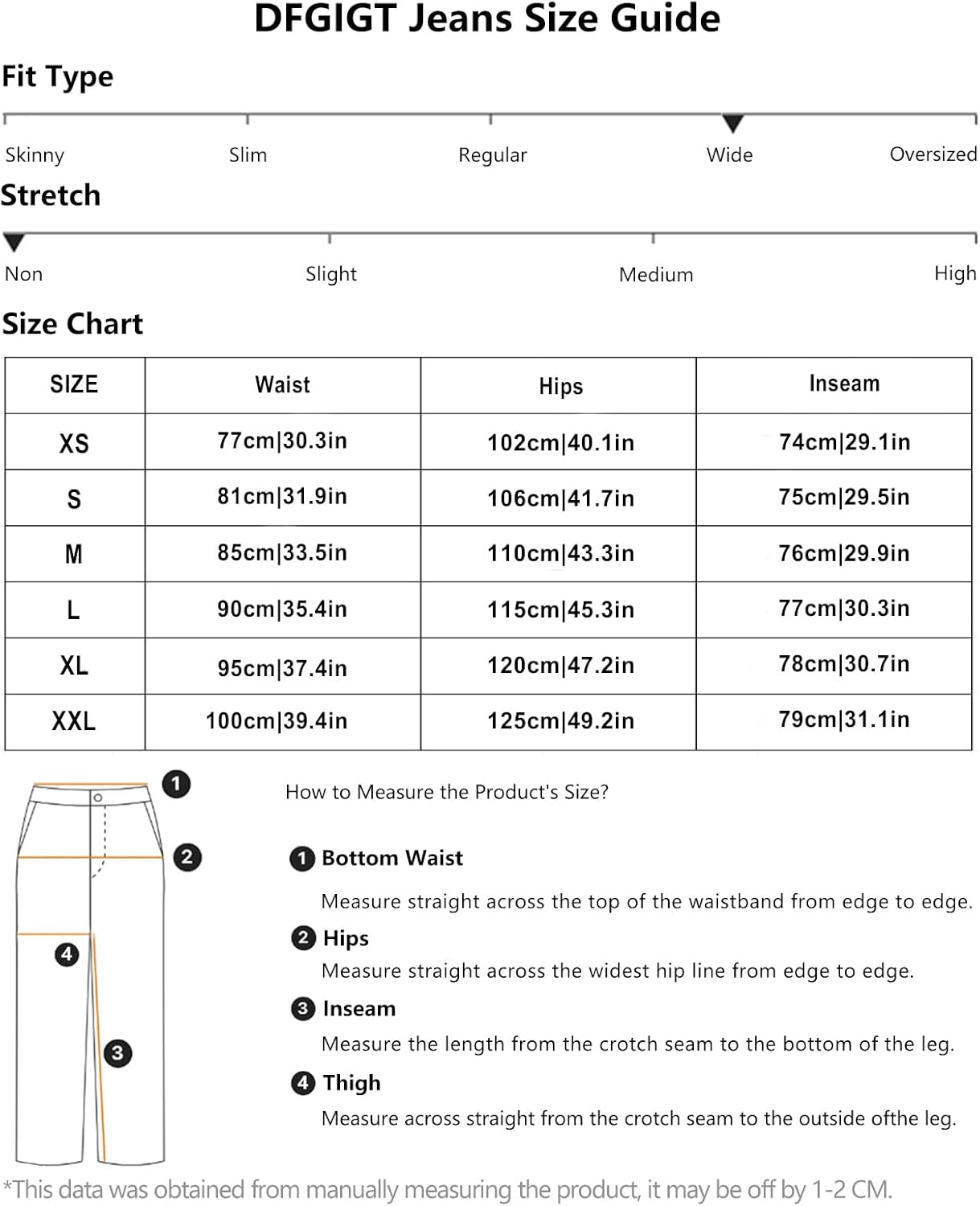 Baggy Barrel Jeans for Men Wide Leg Loose Fit Jeans Y2K Hip Hop Streetwear Denim Pants - Image 6