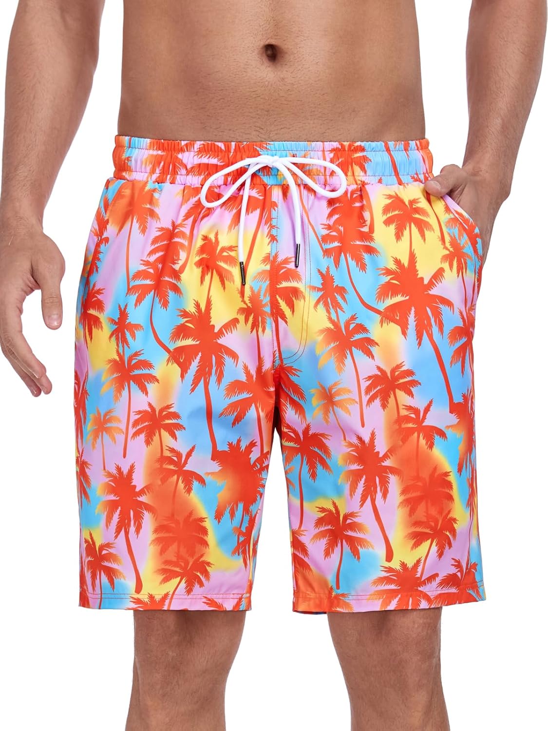 RELLECIGA Men's Board Shorts Quick Dry 9 Inch Swim Trunk with Mesh Lining - Image 7