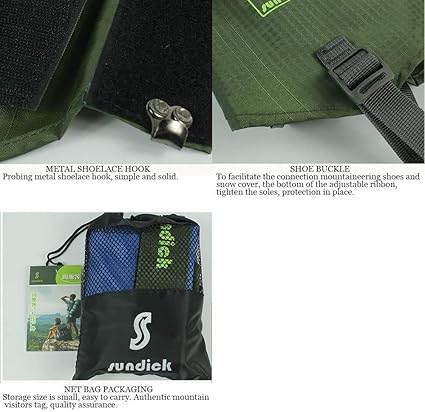 Ghette Impermeabili Trekking Unisex - Traspiranti 3000mm Per Neve, Caccia E Montagna Taglia Unica - Foto 6