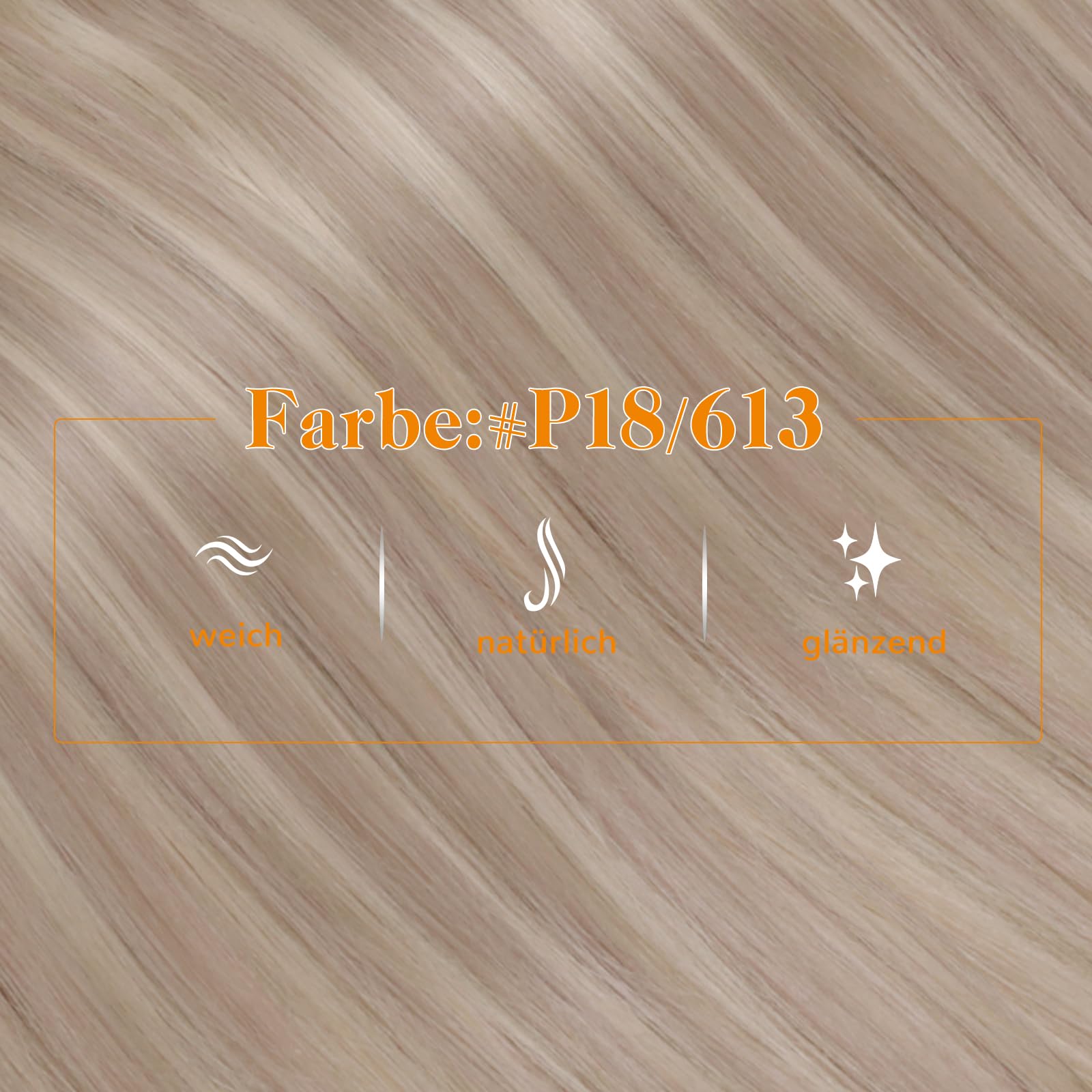 Easyouth Wrap Around Zopf Extensions Echthaar 45 cm 80g Farbe Aschblond Mix Gelb Blond Echthaar Zopf Extensions Pechschwarz #18P613