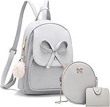 Alice Girls 3-PCS Fashion Cute Mini Leather Backpack sling & pouch set for Women//Rakhi gift for Sister