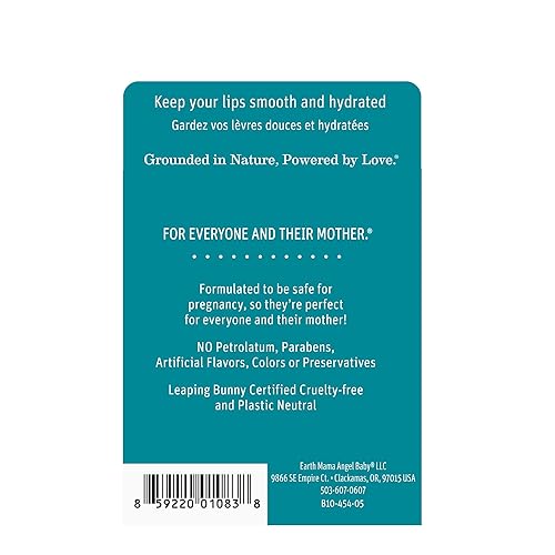 Vista 6 de Earth Mama Paquete de 4 cuádruplets de bálsamo labial Sin petróleo, colores ni sabores artificiales