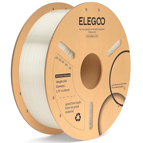 Miniatura 16 de ELEGOO - Filamento de ácido poliláctico PLA Plus de 1/16", negro, 8.82 libras, resistente y duradero, precisión dimensional +/- 0.02 mm, paquete